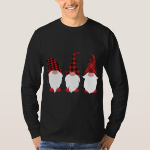Camiseta Natal dos Gnomos de Cuecas da Xadrez de Buffalo