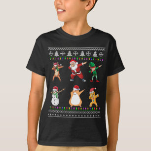 Camiseta Natal dos Papais noeis Elf Guiné Pig Amigos