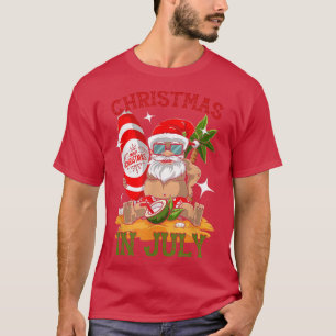 Camiseta Natal dos papais noeis em julho Tropical Hawaii Su
