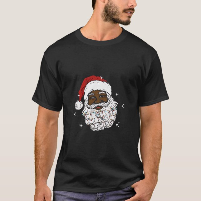 Camiseta Natal dos Papais noeis negros Natal História negra (Frente)