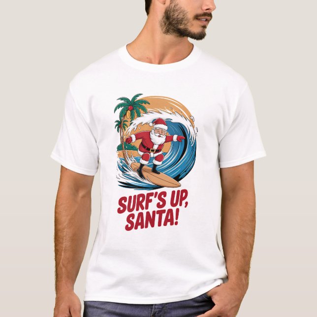 Camiseta Natal dos Papais noeis surfs (Frente)