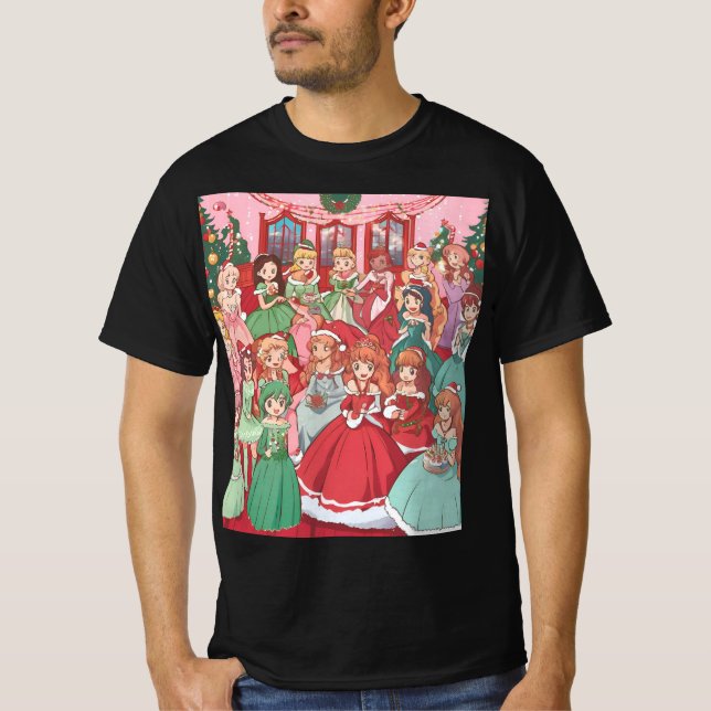 Camiseta Natal E Amigos Da feliz (Frente)