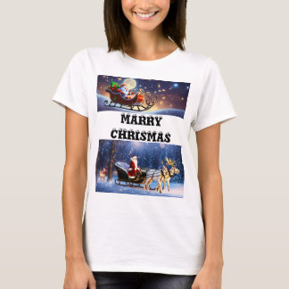Camiseta Natal e Ano Novo T-shirt da celebração de 2025