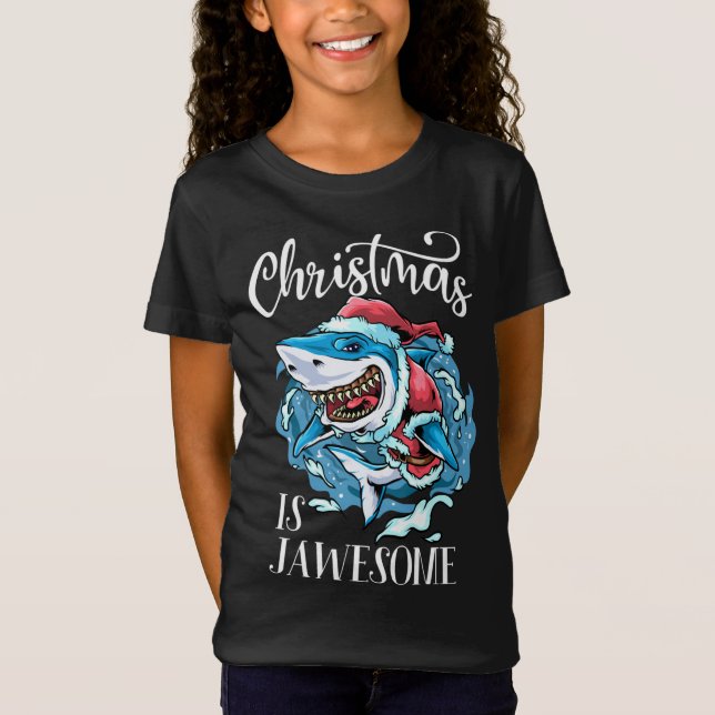Camiseta Natal É Excelente Fantástico Papais noeis de Tubar (Frente)
