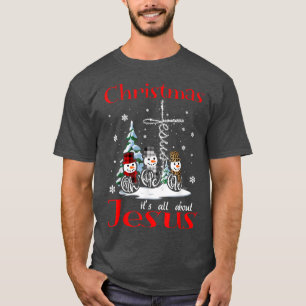 Camiseta natal é sobre fé jesus esperança amor neve