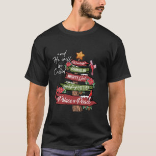 Camiseta Natal Ele será chamado de maravilhoso Conselheiro 
