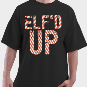 Camiseta Natal "Elf-d Up" personalizado