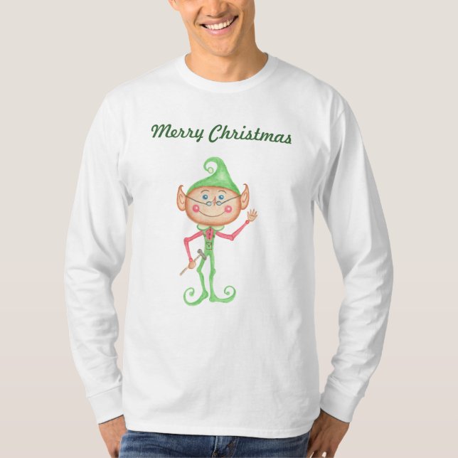 Camiseta Natal Elf Felry Christmas T-Shirt (Frente)