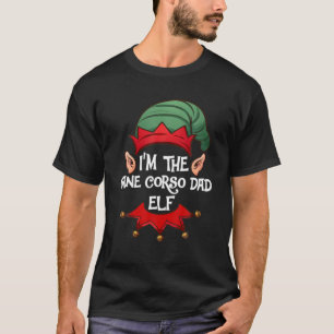Camiseta Natal Elf Pajama Presente Eu sou o Pai Cane Corso