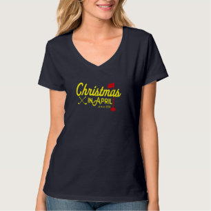 Camiseta Natal em abril Maiores e Torneios de Golfe
