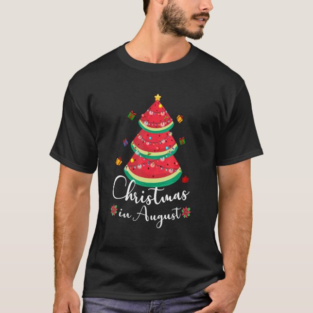 Camiseta Natal Em Agosto, Sorvete Melon Xmas Sum (Frente)