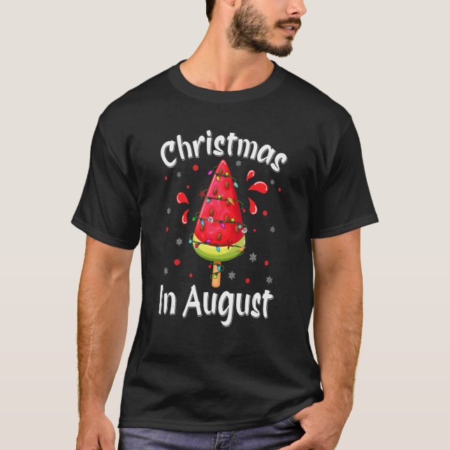 Camiseta Natal Em Agosto, Sorvete Melon Xmas Sum (Frente)
