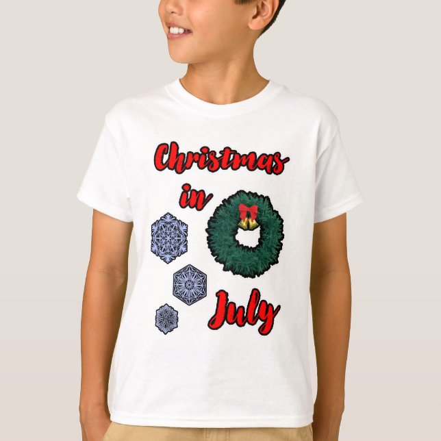 Camiseta Natal em julho (Frente)