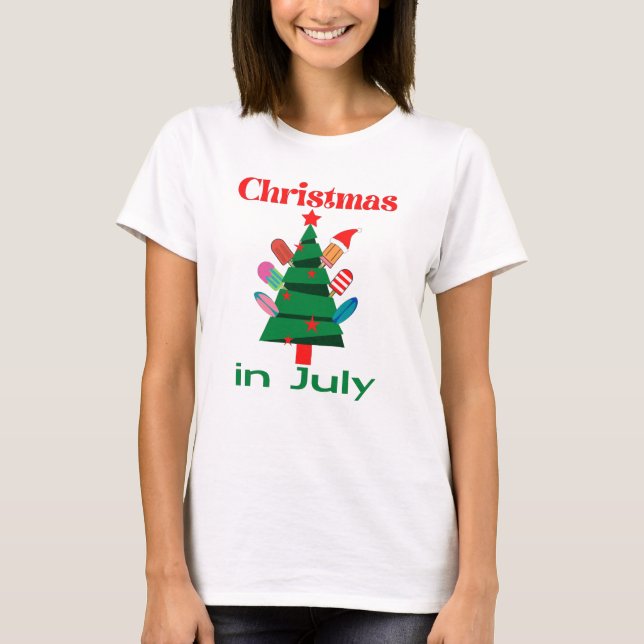 Camiseta Natal em julho (Frente)