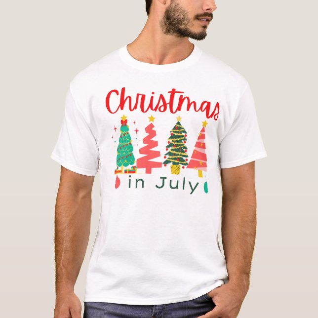 Camiseta natal em julho (Frente)