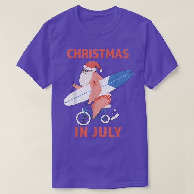 Camiseta Natal em julho (Frente do Design)
