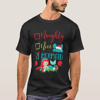Camiseta Natal Em Julho Bela Sereia De Verão Beac