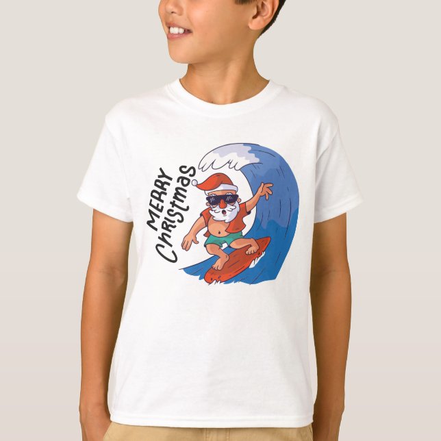 Camiseta Natal em julho Cartão Clássico Redondo Napki (Frente)