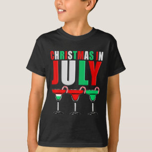 Camiseta Natal Em Julho Cauda Drinks Mistos Bebendo