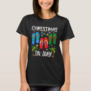 Camiseta Natal Em Julho Chinelos Vibes Xmas Summer Bea
