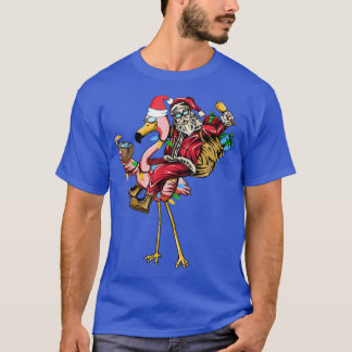 Camiseta Natal Em Julho Cocktails Flamingo Papais noeis