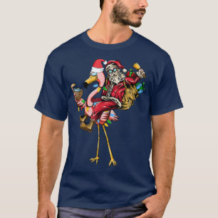 Camiseta Natal Em Julho Cocktails Flamingo Papais noeis