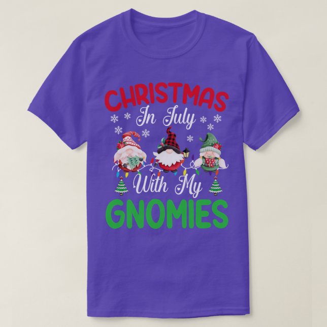 Camiseta Natal em julho com meus fantasmas engraçado verão (Frente do Design)