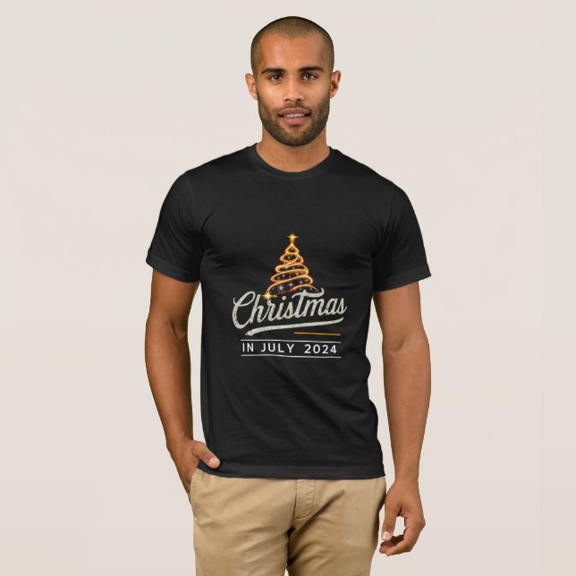 Camiseta Natal Em Julho De 2024 Shirt, Summer Santa Claus (Frente Completa)