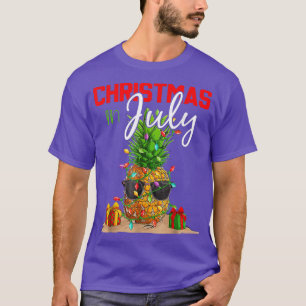 Camiseta Natal Em Julho De Abacaxi Xmas Árvore Verão Vaca