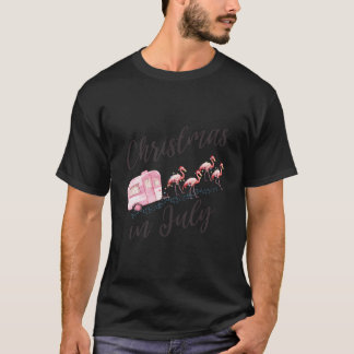 Camiseta Natal Em Julho De Férias Óculos De Sol Santa Hat S
