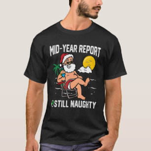 Camiseta Natal Em Julho De Verão Relatório De Ano De Médio
