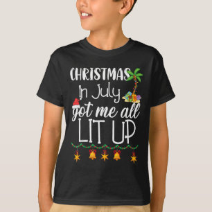 Camiseta Natal Em Julho Decoração De Verão De Natal Para Ho
