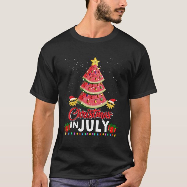 Camiseta Natal Em Julho Design Melon Natal Tr (Frente)