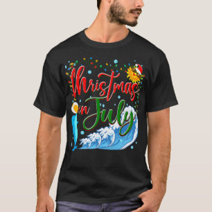 Camiseta Natal em julho Dolphin engraçado