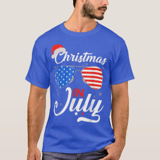 Camiseta Natal Em Julho Engraçado 4 De Julho Praia Verão C