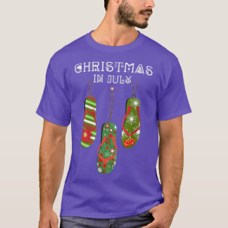 Camiseta Natal Em Julho Feio Chinelos De Verão De Natal
