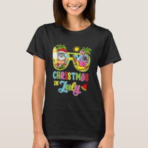 Camiseta Natal Em Julho Férias De Verão Da Família Havaiana