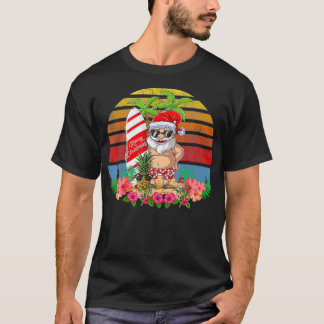 Camiseta Natal Em Julho Festas Papais noeis Surfando