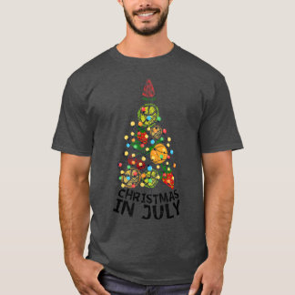 Camiseta Natal Em Julho fruta Árvore Xmas Árvore Teares De