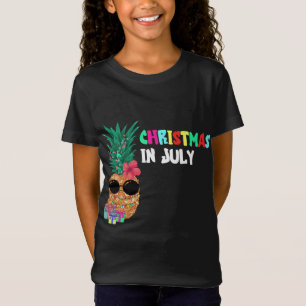 Camiseta Natal Em Julho Fruta De Abacaxi Tropical