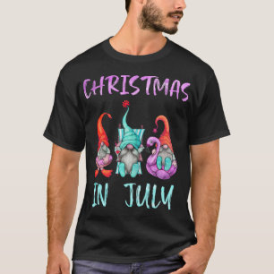 Camiseta Natal em julho Gnomos Engraçados Natal em julho G