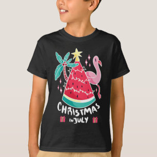 Camiseta Natal Em Julho Melancia Árvore De Natal De Verão