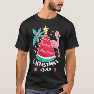 Camiseta Natal Em Julho Melancia Árvore De Natal Verão
