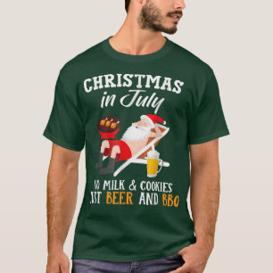 Camiseta Natal Em Julho Não Há Leite E Biscoitos Apenas Beb