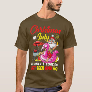 Camiseta Natal Em Julho Não Há Leite E Biscoitos Apenas Beb