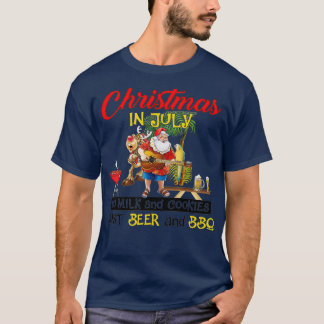 Camiseta Natal Em Julho Não Há Leite E Biscoitos Apenas Beb
