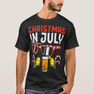 Camiseta Natal Em Julho Óculos De Sol Bebem Xmas Homens De 