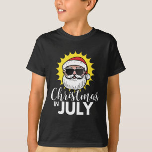 Camiseta Natal Em Julho - Óculos De Sol Do Papai N