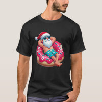 Natal em Julho Papai Noel Tropical em Flutuador de