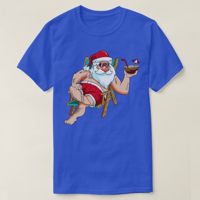 Camiseta Natal em julho Papais noeis do Dia da Independênci (Frente do Design)
